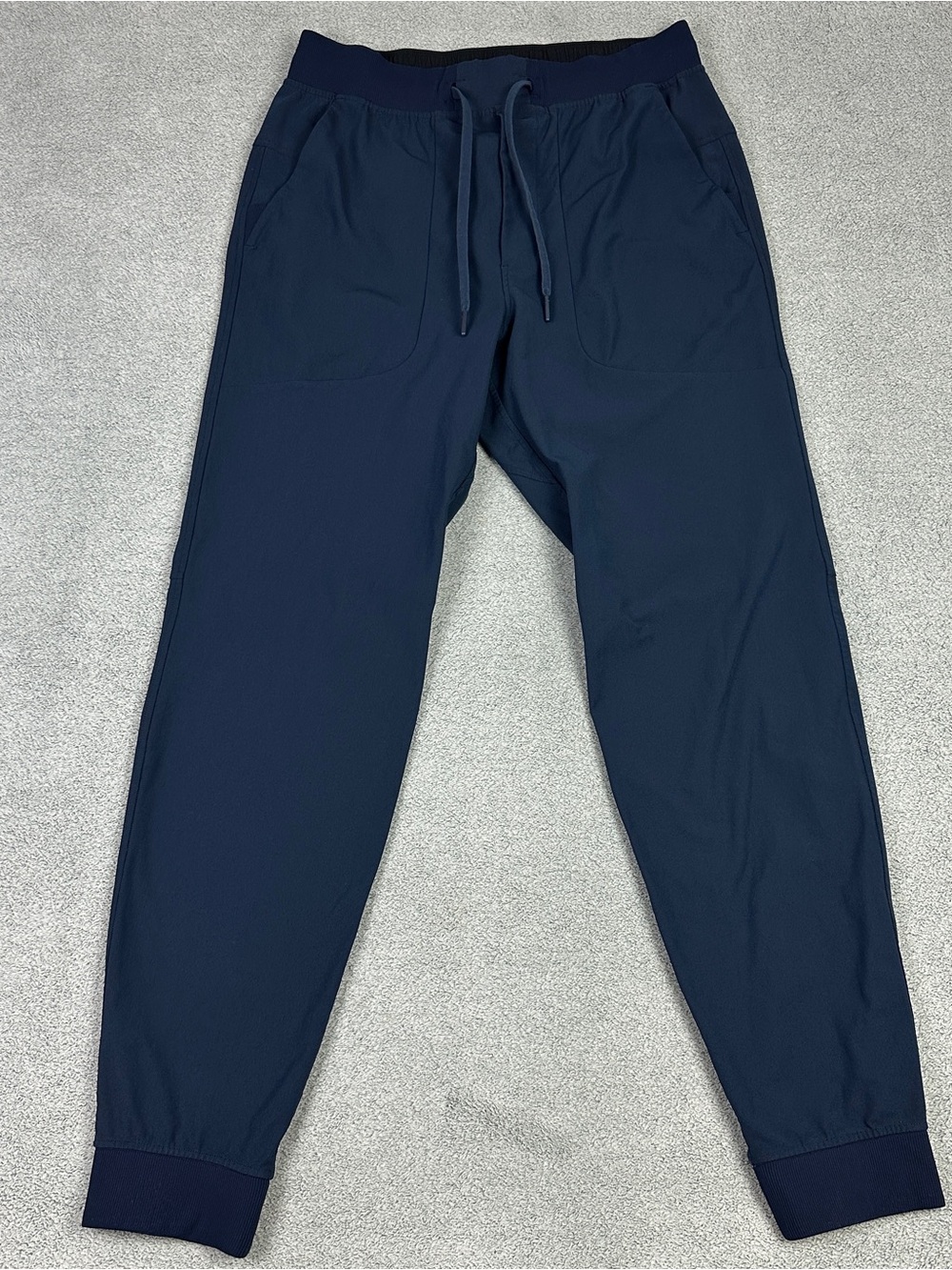 Lululemon Joggers Mens Medium Navy ABC Drawstring Casual Pockets Athletic